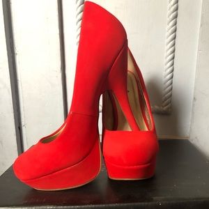 Cute heels worn once